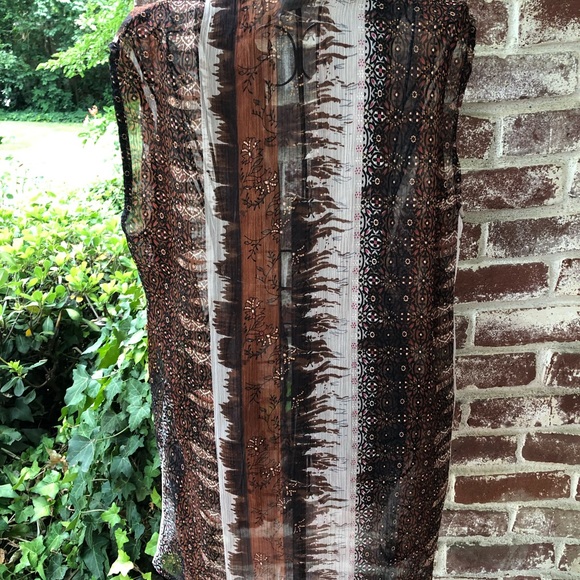 Coldwater Creek Sheer Vest - Picture 2 of 4